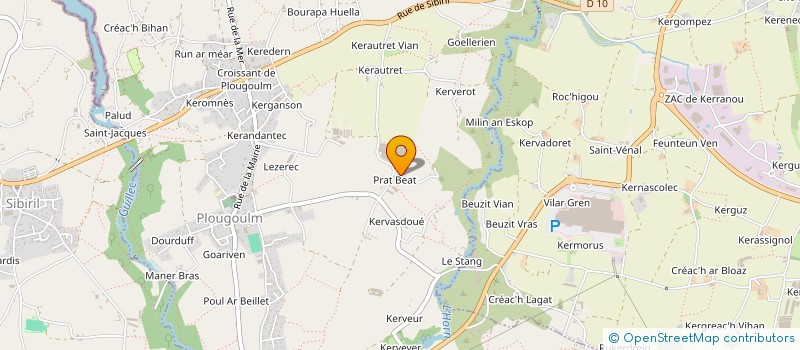 localisation de l'entreprise EARL STYVELL BIO à PLOUGOULM