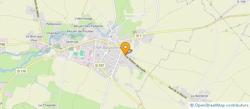 localisation de l'entreprise EARL TAPIN à CHEF-BOUTONNE