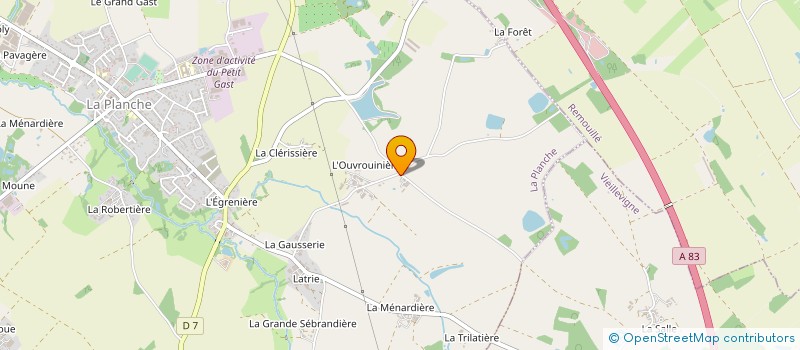 localisation de l'entreprise EARL TARDY PASCALINE à LA PLANCHE