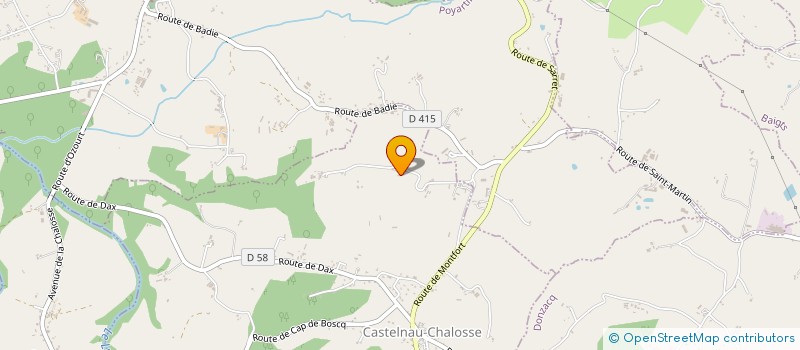 localisation de l'entreprise EARL TASTET à CASTELNAU-CHALOSSE