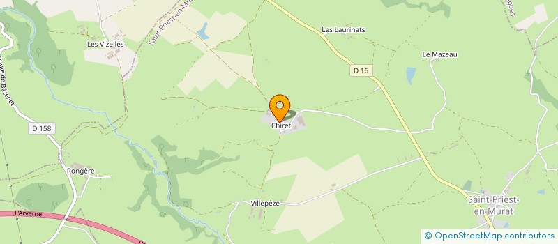 localisation de l'entreprise EARL TAUVERON FRANCIS  SAINT-PRIEST-EN-MURAT