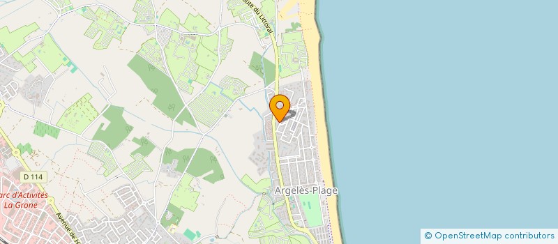 localisation de l'entreprise EARL TECHRIVER  ARGELES SUR MER