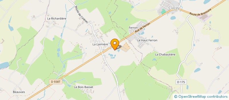 localisation de l'entreprise EARL TEILLET à COURLAY
