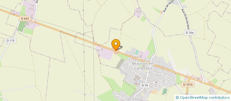 localisation de l'entreprise EARL TEMPEZ-BONNEVILLE  BEAUVOIS-EN-CAMBRESIS