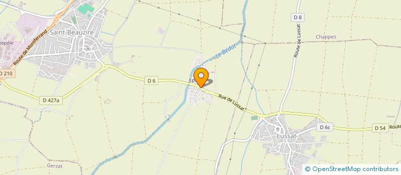 localisation de l'entreprise EARL TERRASSE à SAINT-BEAUZIRE