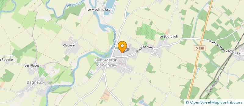 localisation de l'entreprise EARL TERRE DE CRELE à SAINT-MARTIN-DE-SANZAY