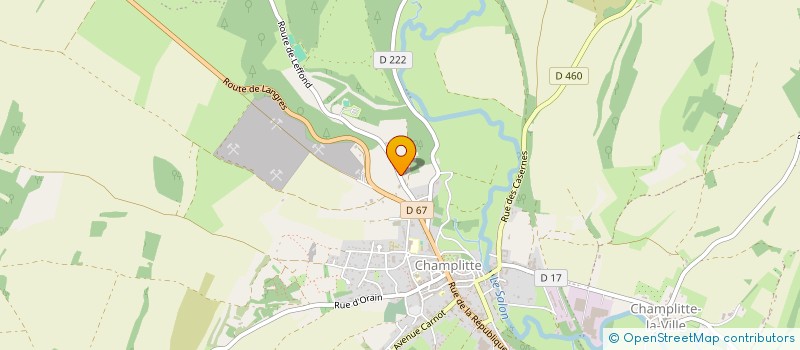 localisation de l'entreprise EARL TERREAUX  CHAMPLITTE