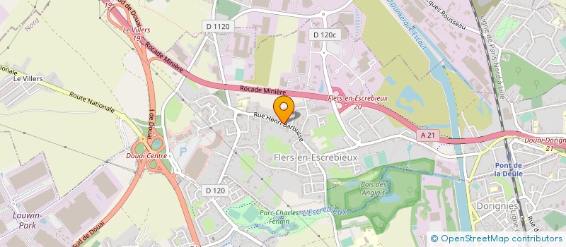 localisation de l'entreprise EARL TERRES DE LA GRAND'RUE  FLERS-EN-ESCREBIEUX