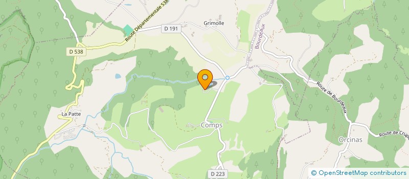 localisation de l'entreprise EARL TERROT  COMPS