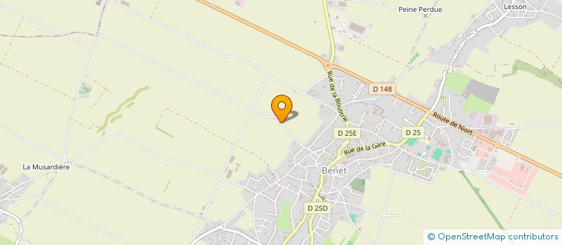 localisation de l'entreprise EARL TESSIER à BENET