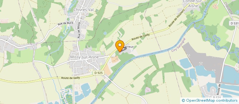 localisation de l'entreprise EARL TESSIER à MISSY-SUR-AISNE