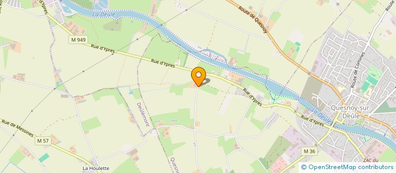 localisation de l'entreprise EARL THEVE à QUESNOY-SUR-DEULE