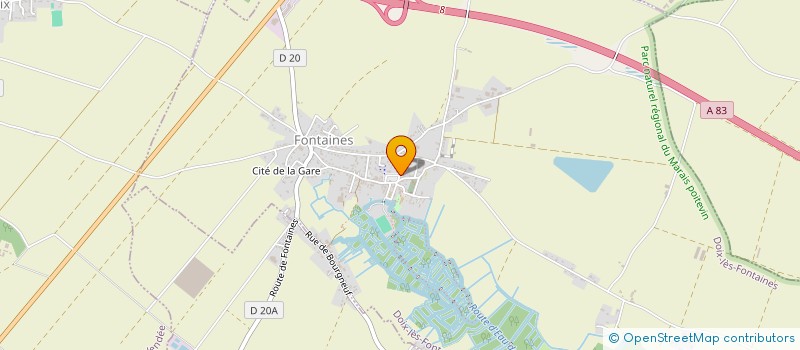localisation de l'entreprise EARL THIBAUD FLORIAN à DOIX LES FONTAINES