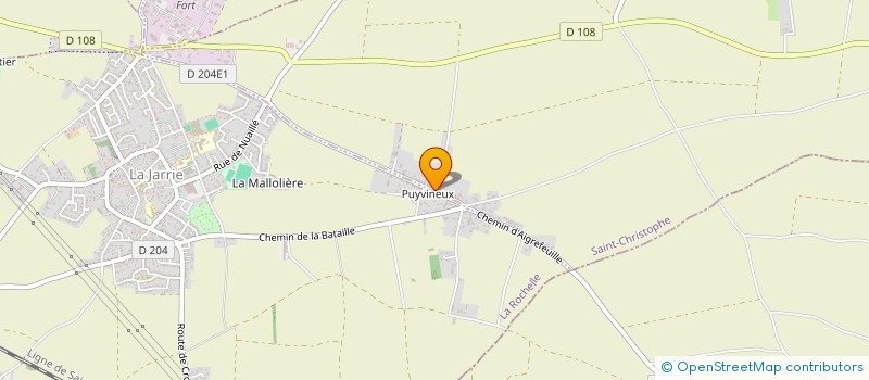 localisation de l'entreprise EARL THIBAUDEAU  LA JARRIE