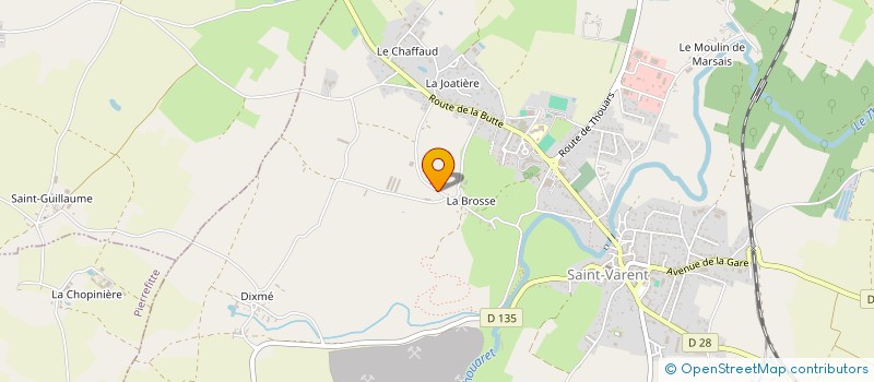 localisation de l'entreprise EARL THIBAULT à SAINT-VARENT