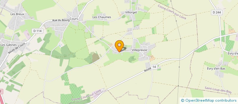 localisation de l'entreprise EARL THIBAULT IMPERY à COSNE-COURS-SUR-LOIRE