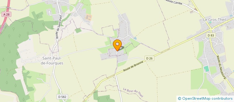 localisation de l'entreprise EARL THIERRY GOURLIN  SAINT-ELOI-DE-FOURQUES