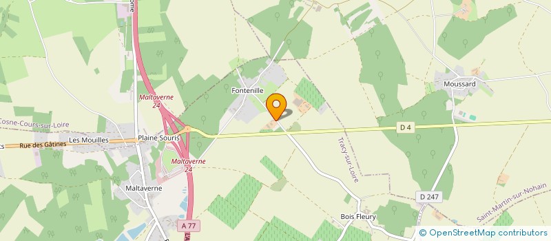 localisation de l'entreprise EARL THIERRY TREUILLET à TRACY-SUR-LOIRE