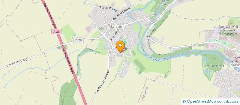 localisation de l'entreprise EARL THIERY  MARCOING