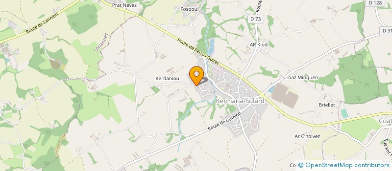 localisation de l'entreprise EARL THOUROUDE à KERMARIA-SULARD