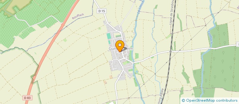 localisation de l'entreprise EARL THUET JOSEPH  GUNDOLSHEIM