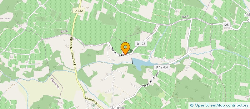 localisation de l'entreprise EARL TOUR BALETTE  MAURIAC