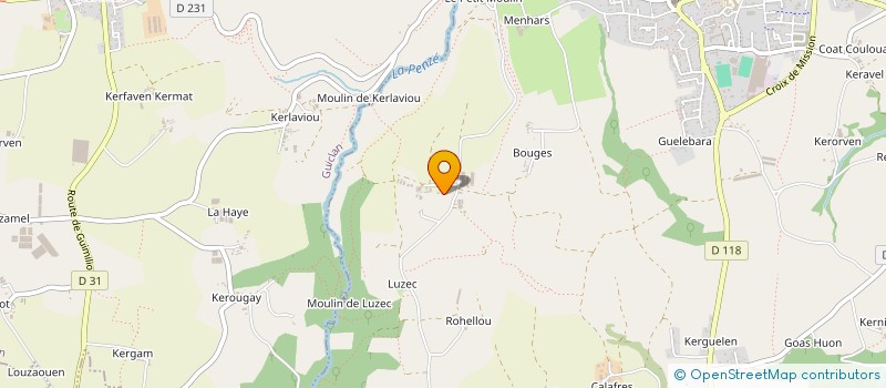 localisation de l'entreprise EARL TOURBOT  SAINT-THEGONNEC LOC-EGUINER