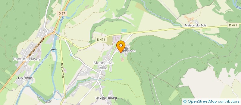 localisation de l'entreprise EARL TOURNIER  MONNET-LA-VILLE