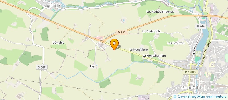 localisation de l'entreprise EARL TOURTAUD à SAINT-CALAIS