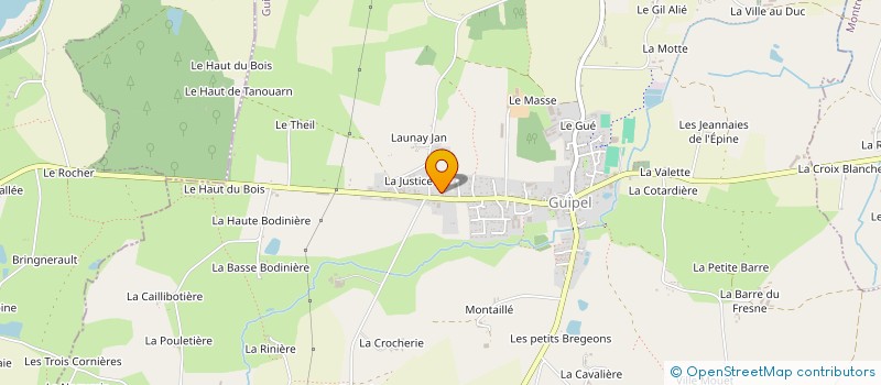localisation de l'entreprise EARL TOURTELIER à GUIPEL