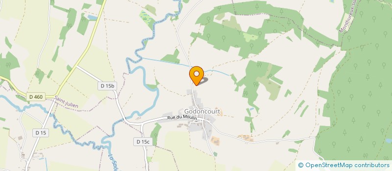localisation de l'entreprise EARL TOUSSAINT à GODONCOURT