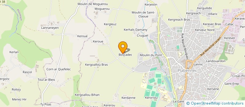 localisation de l'entreprise EARL TRANVOIZ PATRICE à PLABENNEC