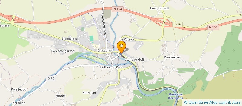 localisation de l'entreprise EARL TRAOU BLAVET à GOUAREC