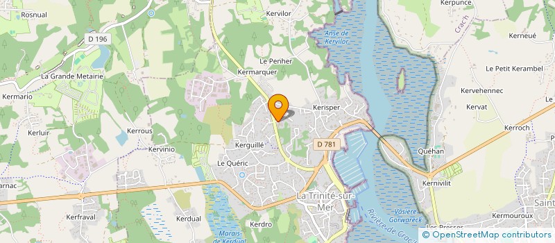 localisation de l'entreprise EARL TREHEN ARVOR  LA TRINITE-SUR-MER