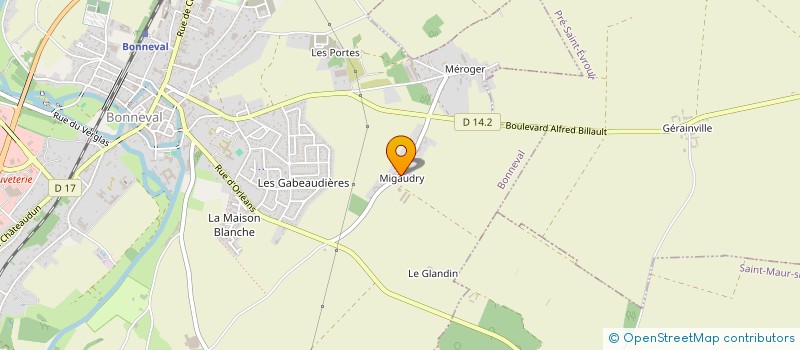 localisation de l'entreprise EARL TROCHEPOT à BONNEVAL