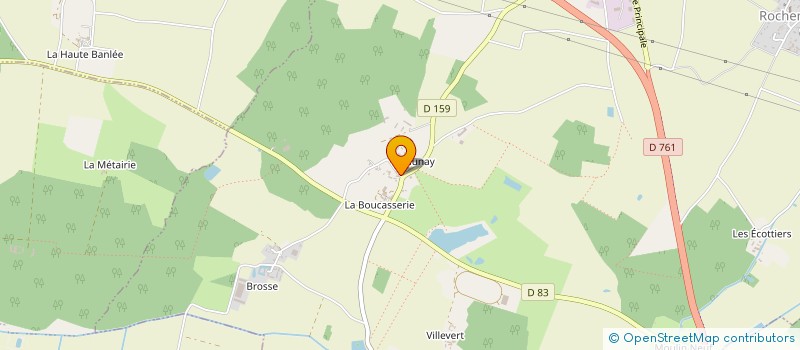 localisation de l'entreprise EARL TROIS PLUMES DE LAUNAY à LOURESSE-ROCHEMENIER