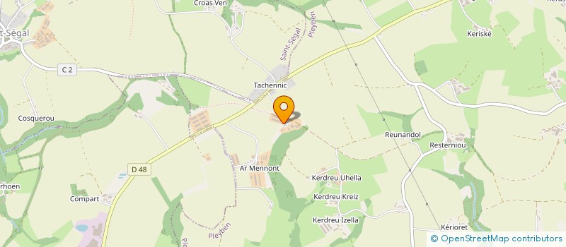 localisation de l'entreprise EARL TROMEUR  PLEYBEN