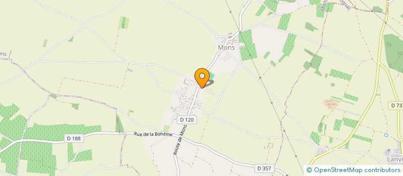 localisation de l'entreprise EARL TROTTIER à RANVILLE-BREUILLAUD