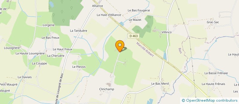 localisation de l'entreprise EARL TROZE à MARCILLE-ROBERT