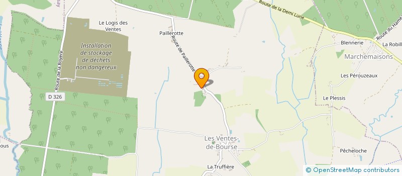 localisation de l'entreprise EARL TRUCHET à LES VENTES DE BOURSE