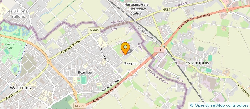 localisation de l'entreprise EARL TRUFFAUT  WATTRELOS