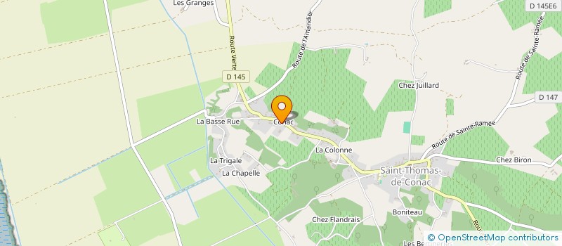 localisation de l'entreprise EARL TURPIN ET FILS à SAINT-THOMAS-DE-CONAC