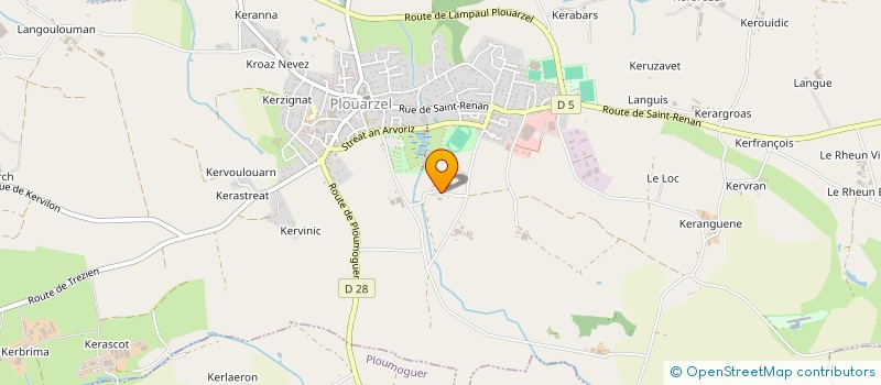 localisation de l'entreprise EARL TY BRAS à PLOUARZEL
