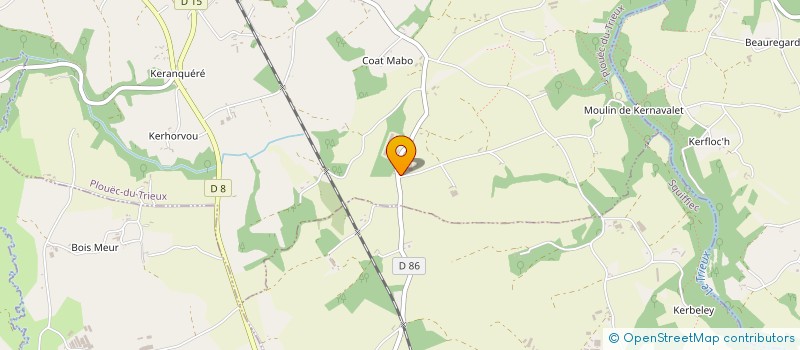 localisation de l'entreprise EARL TY PRI à PLOUEC-DU-TRIEUX