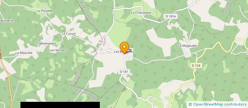 localisation de l'entreprise EARL UNIPERSONNELLE DE FERRIERE à CHARTRIER-FERRIERE