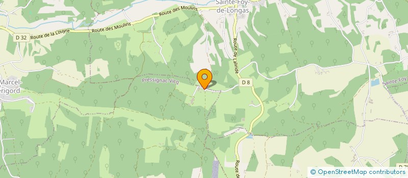 localisation de l'entreprise EARL UNIPERSONNELLE DE PICQUES à PRESSIGNAC-VICQ