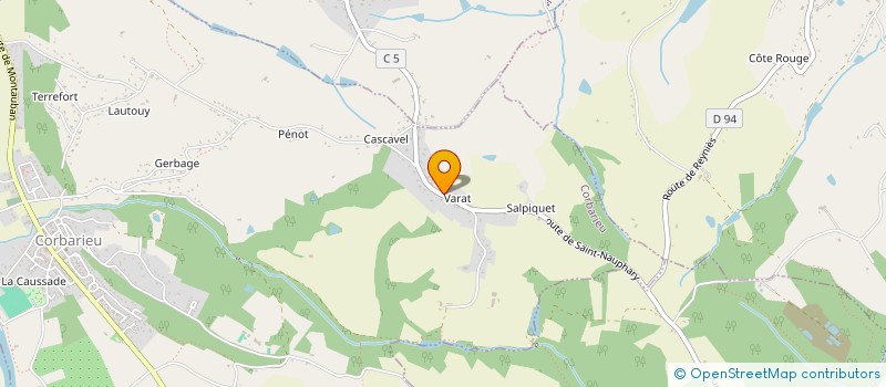 localisation de l'entreprise EARL UNIPERSONNELLE DE SAINT AUBIN  VARENNES