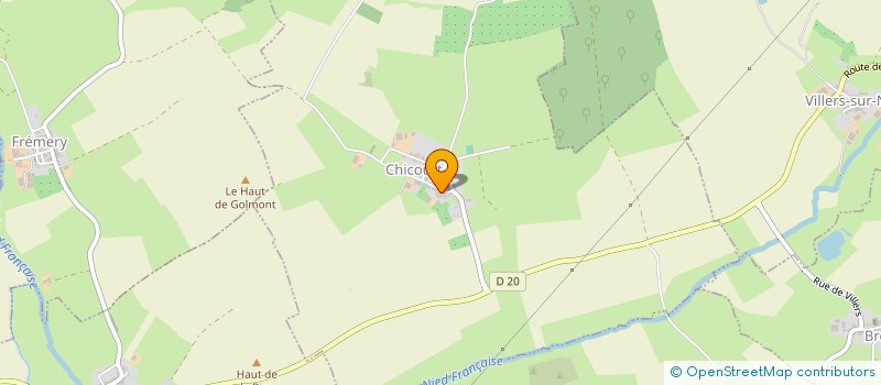 localisation de l'entreprise EARL UNIPERSONNELLE DU BERCAIL  CHICOURT