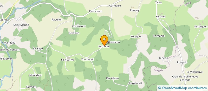 localisation de l'entreprise EARL UNIPERSONNELLE KERVEGANT à PERSQUEN
