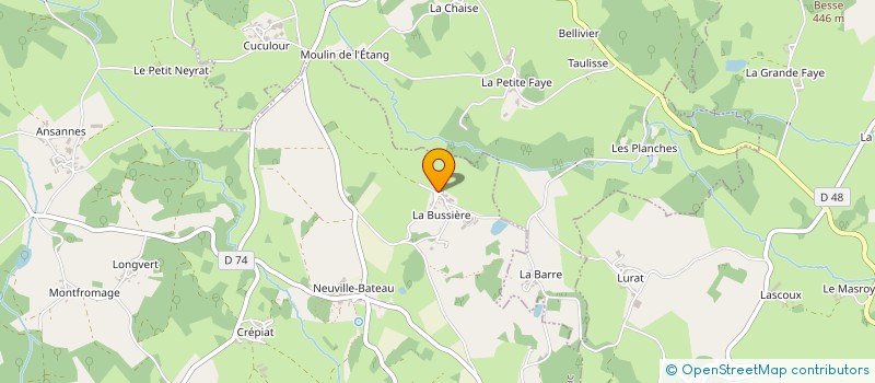 localisation de l'entreprise EARL URBAIN à FURSAC